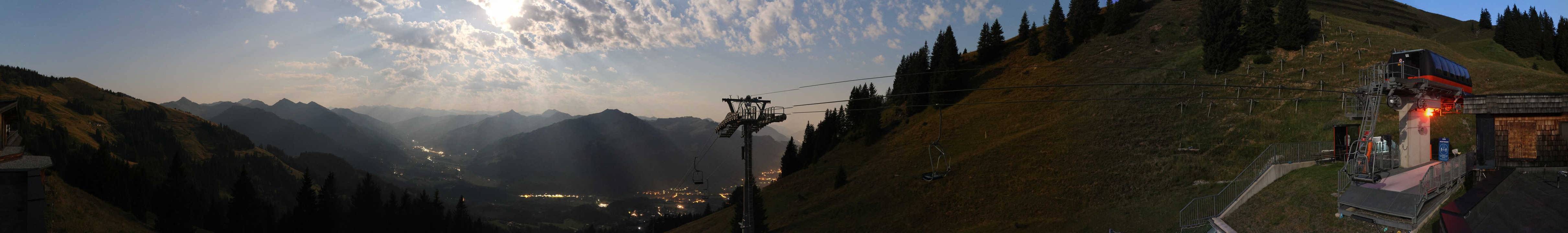 Archiv Foto Webcam Blick von der Bichlalm über Kitzbühel