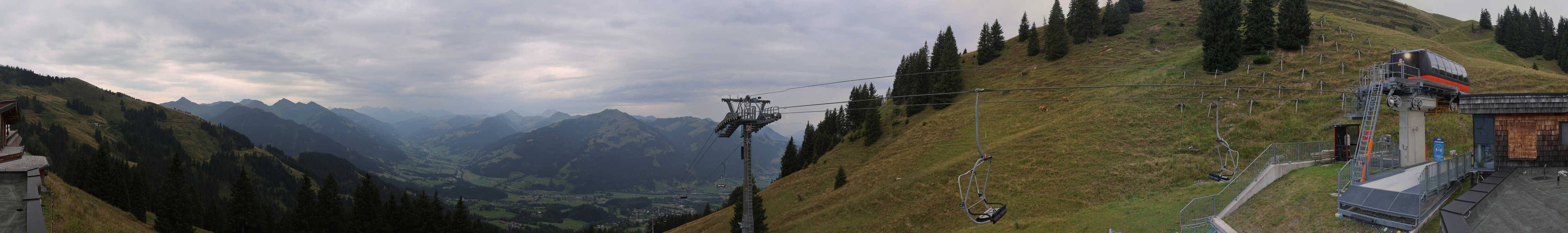 Archiv Foto Webcam Blick von der Bichlalm über Kitzbühel