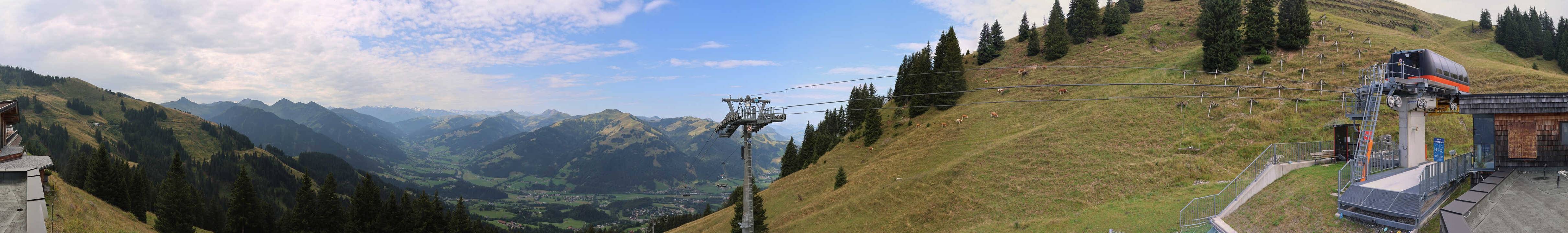 Archiv Foto Webcam Blick von der Bichlalm über Kitzbühel
