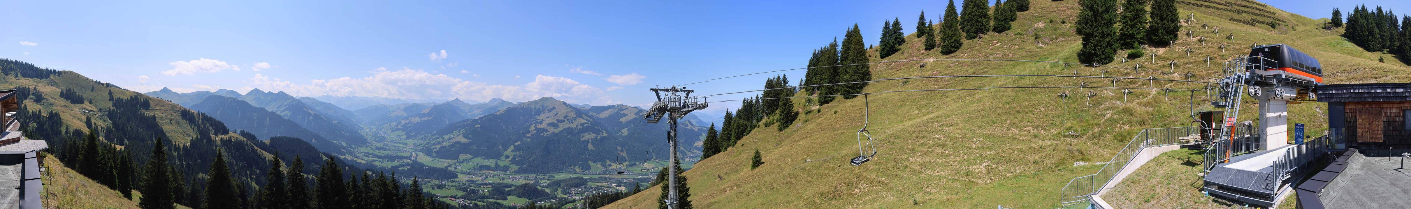 Archiv Foto Webcam Blick von der Bichlalm über Kitzbühel