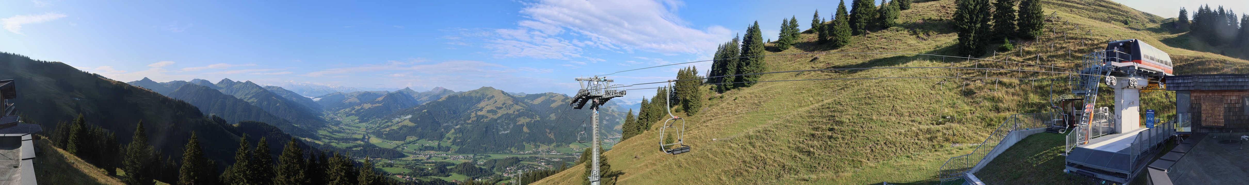 Archiv Foto Webcam Blick von der Bichlalm über Kitzbühel