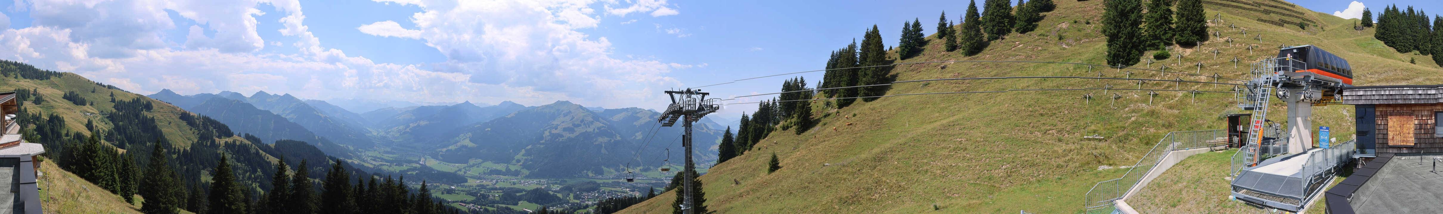 Archiv Foto Webcam Blick von der Bichlalm über Kitzbühel