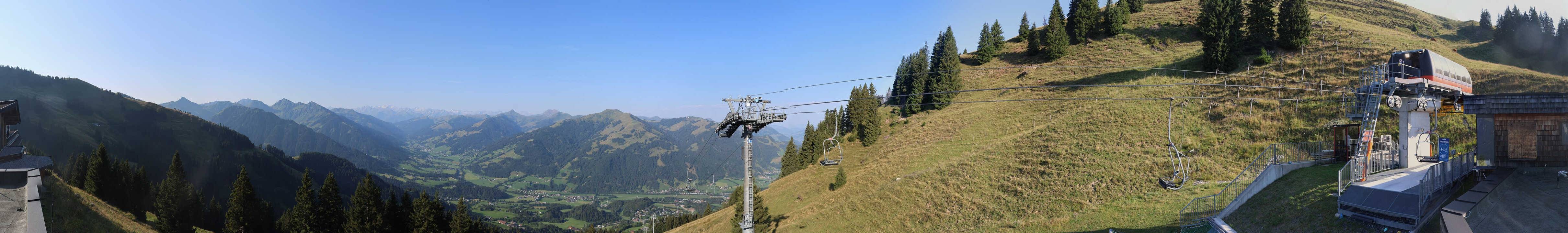 Archiv Foto Webcam Blick von der Bichlalm über Kitzbühel