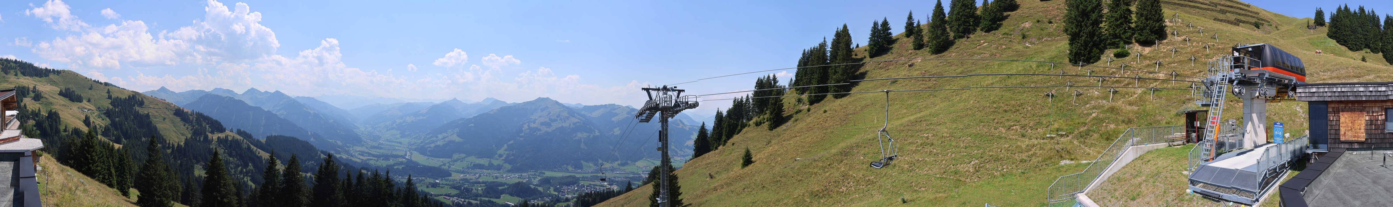 Archiv Foto Webcam Blick von der Bichlalm über Kitzbühel