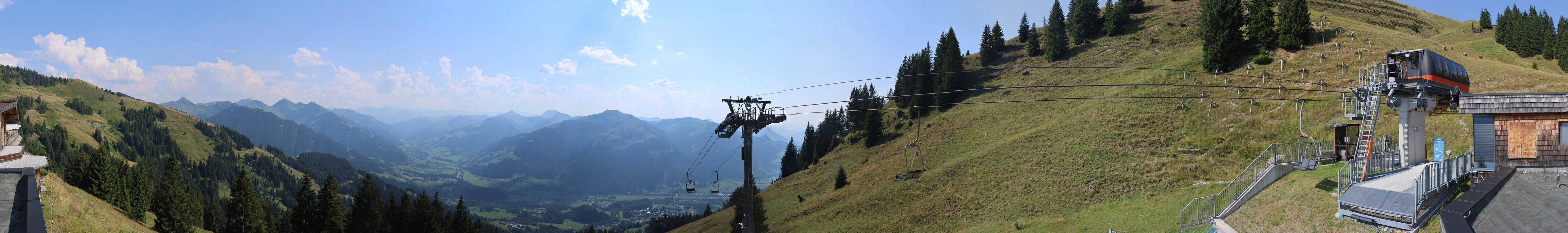 Archiv Foto Webcam Blick von der Bichlalm über Kitzbühel