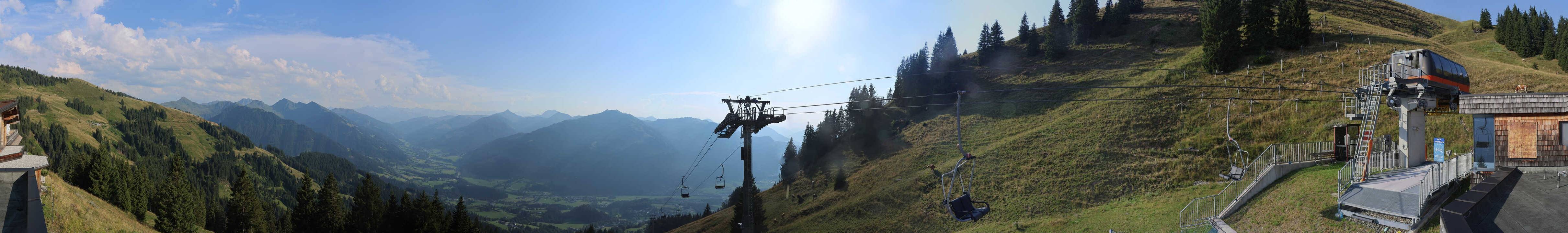 Archiv Foto Webcam Blick von der Bichlalm über Kitzbühel