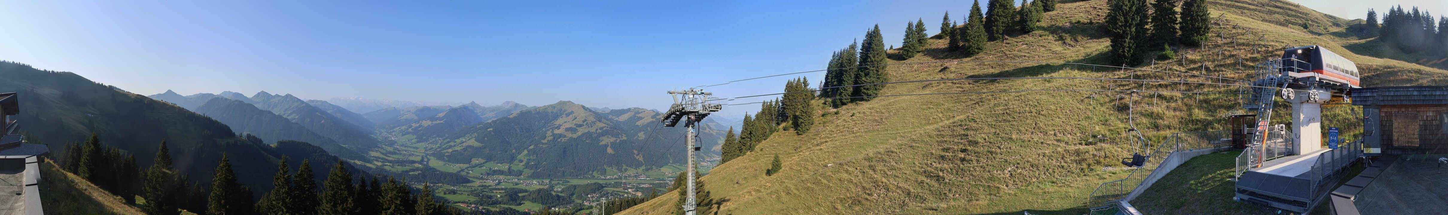 Archiv Foto Webcam Blick von der Bichlalm über Kitzbühel