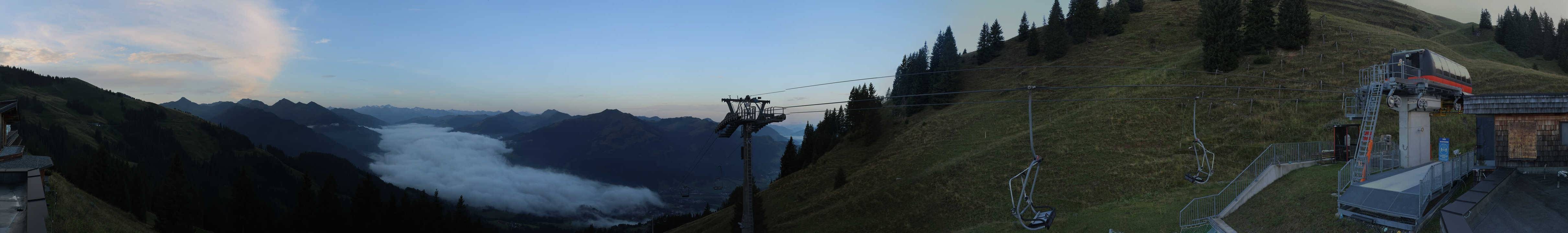 Archiv Foto Webcam Blick von der Bichlalm über Kitzbühel