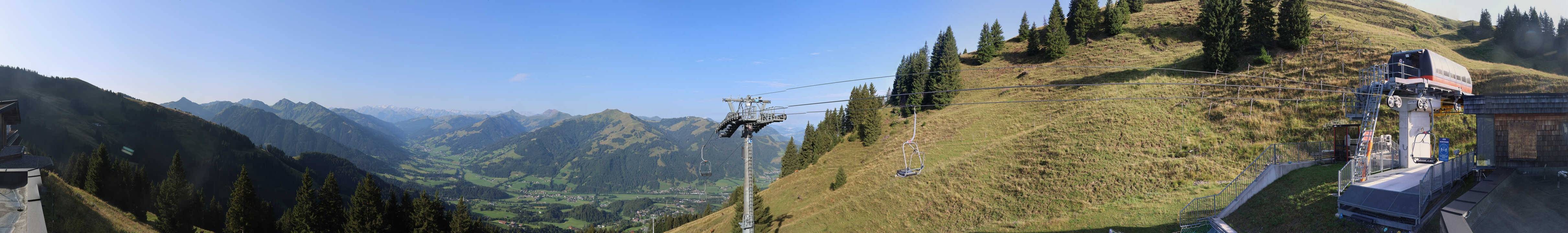 Archiv Foto Webcam Blick von der Bichlalm über Kitzbühel