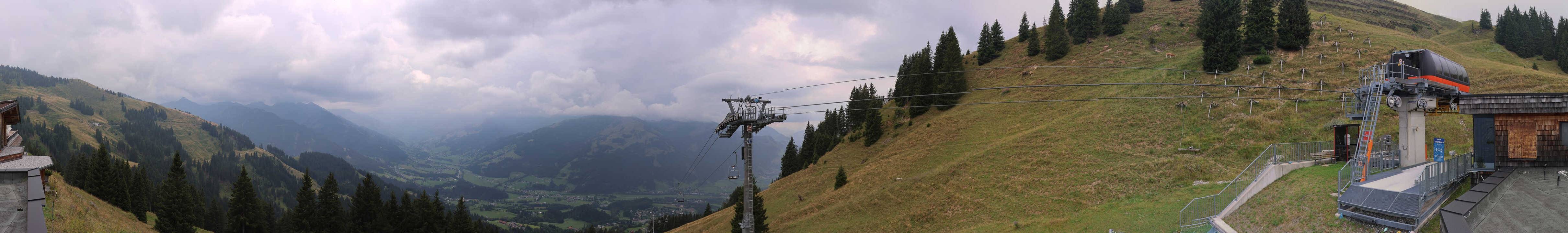 Archiv Foto Webcam Blick von der Bichlalm über Kitzbühel