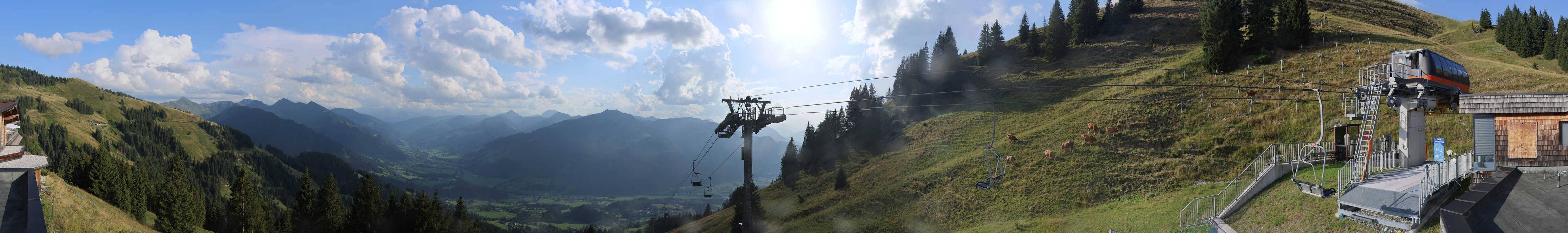 Archiv Foto Webcam Blick von der Bichlalm über Kitzbühel