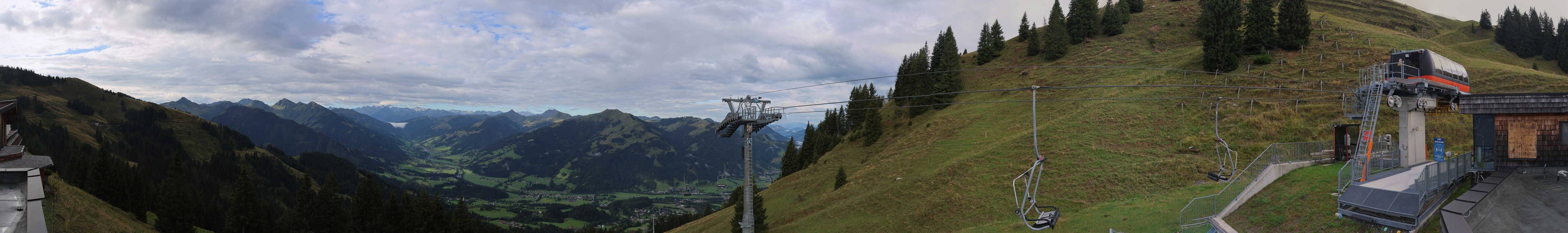 Archiv Foto Webcam Blick von der Bichlalm über Kitzbühel