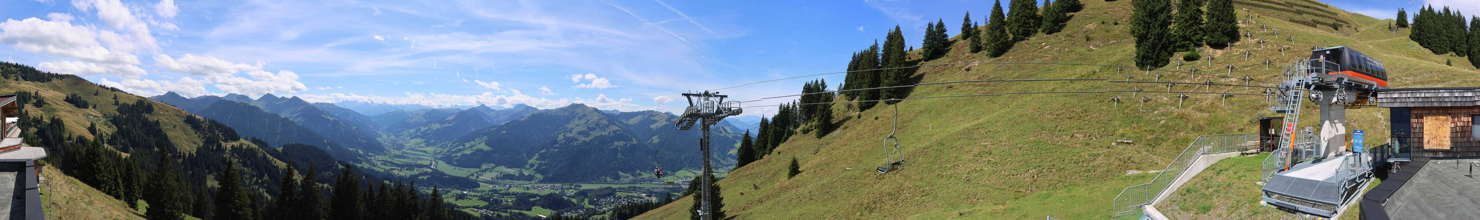 Archiv Foto Webcam Blick von der Bichlalm über Kitzbühel