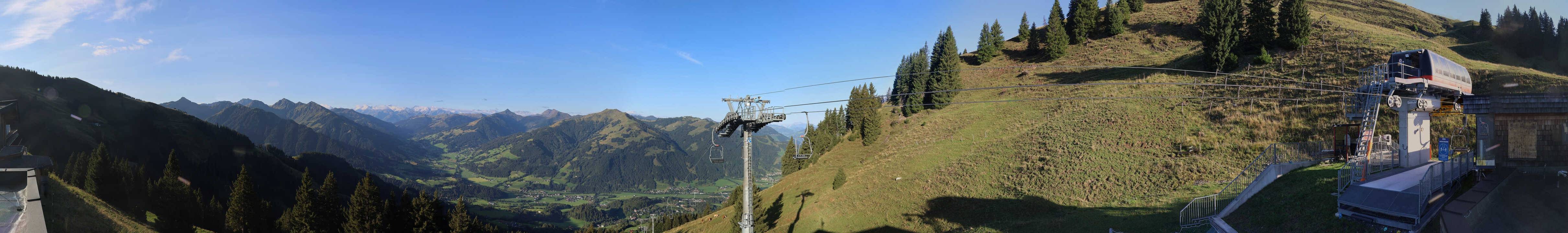 Archiv Foto Webcam Blick von der Bichlalm über Kitzbühel