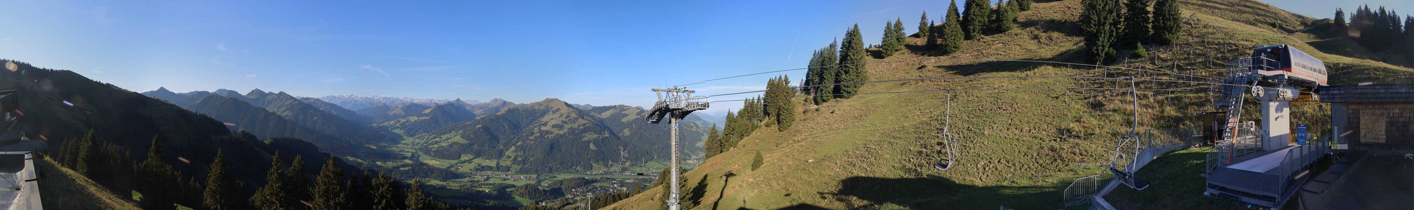Archiv Foto Webcam Blick von der Bichlalm über Kitzbühel