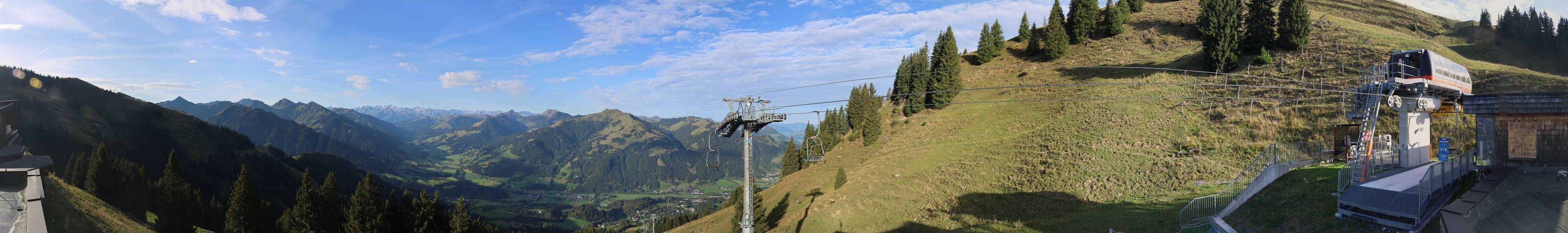 Archiv Foto Webcam Blick von der Bichlalm über Kitzbühel
