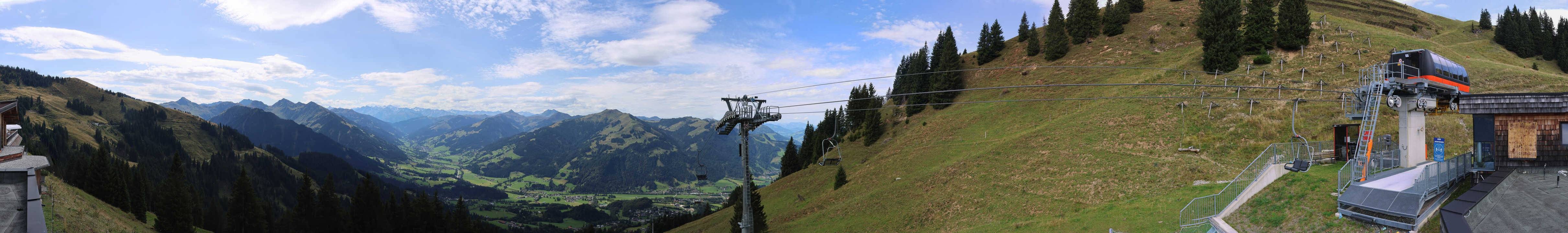 Archiv Foto Webcam Blick von der Bichlalm über Kitzbühel