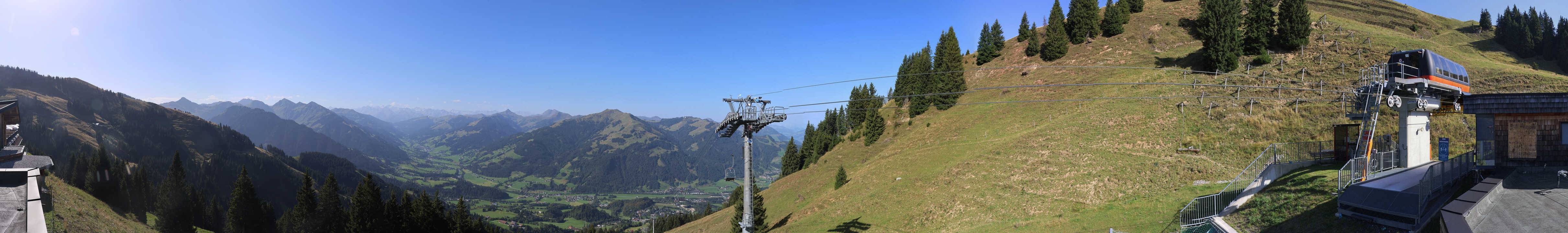 Archiv Foto Webcam Blick von der Bichlalm über Kitzbühel