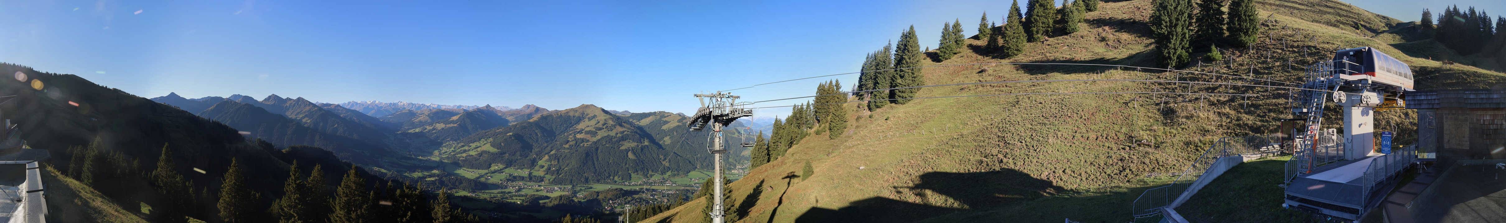 Archiv Foto Webcam Blick von der Bichlalm über Kitzbühel
