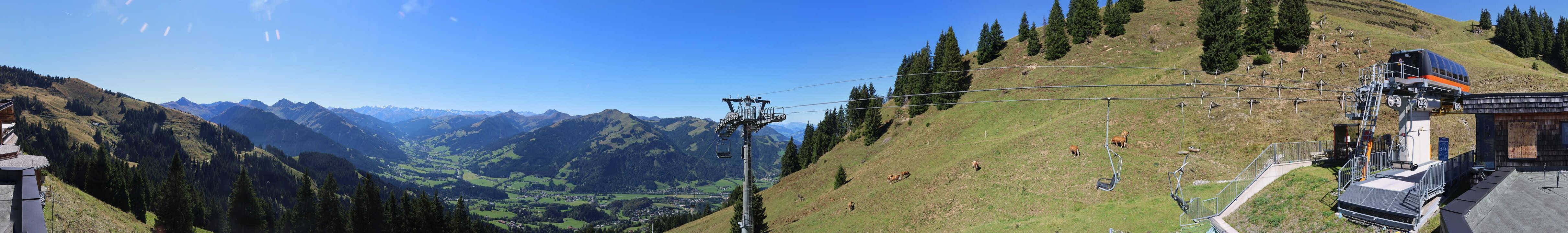 Archiv Foto Webcam Blick von der Bichlalm über Kitzbühel