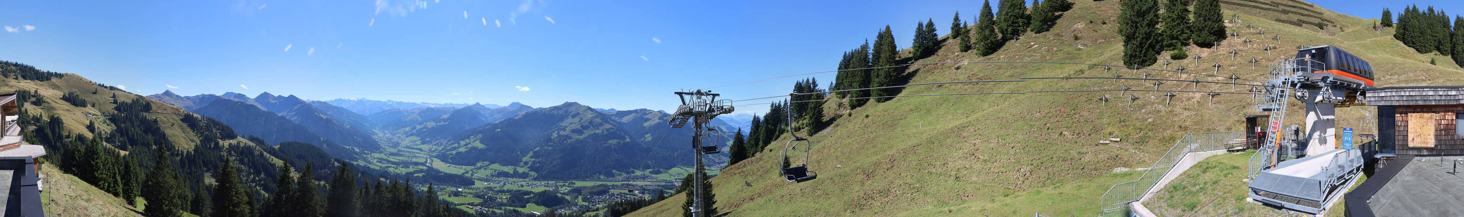 Archiv Foto Webcam Blick von der Bichlalm über Kitzbühel
