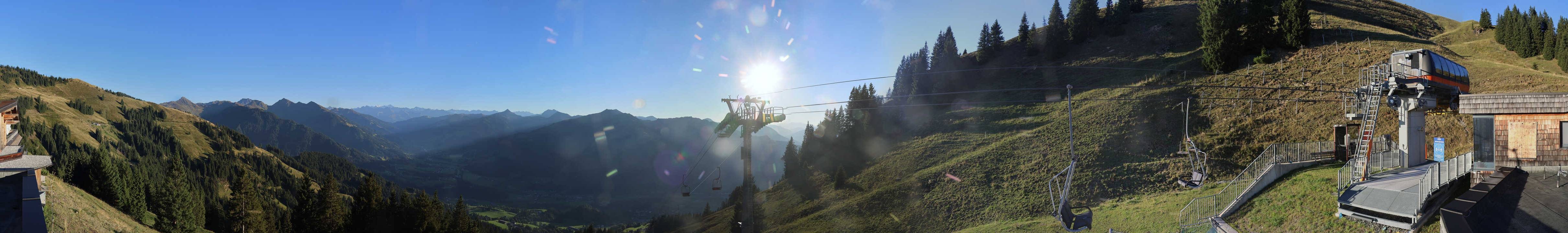 Archiv Foto Webcam Blick von der Bichlalm über Kitzbühel
