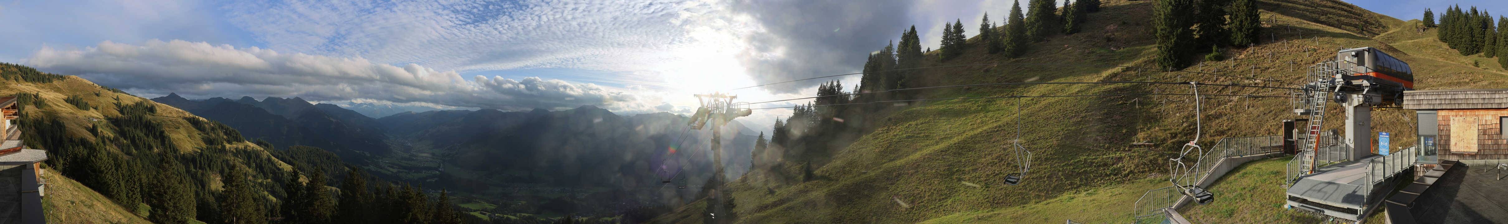 Archiv Foto Webcam Blick von der Bichlalm über Kitzbühel