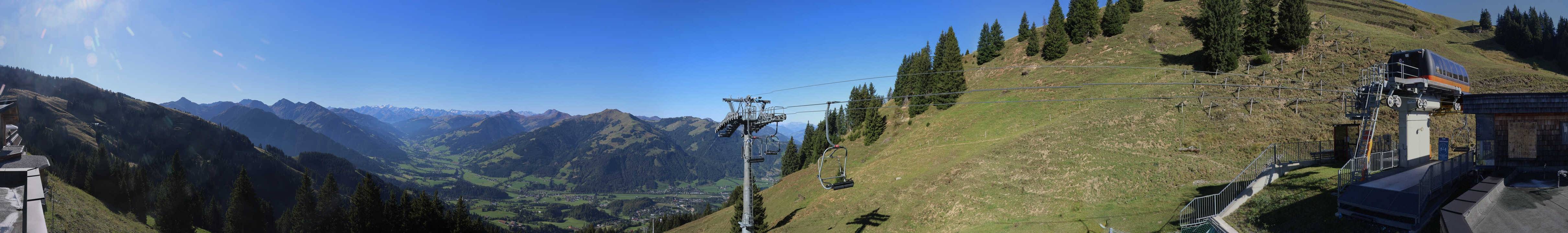 Archiv Foto Webcam Blick von der Bichlalm über Kitzbühel
