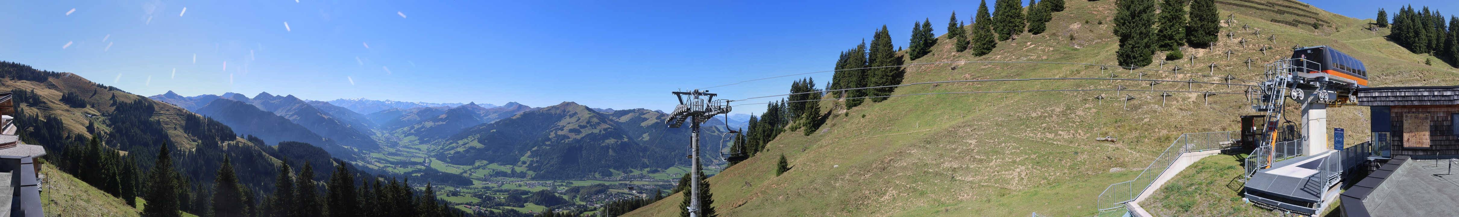 Archiv Foto Webcam Blick von der Bichlalm über Kitzbühel