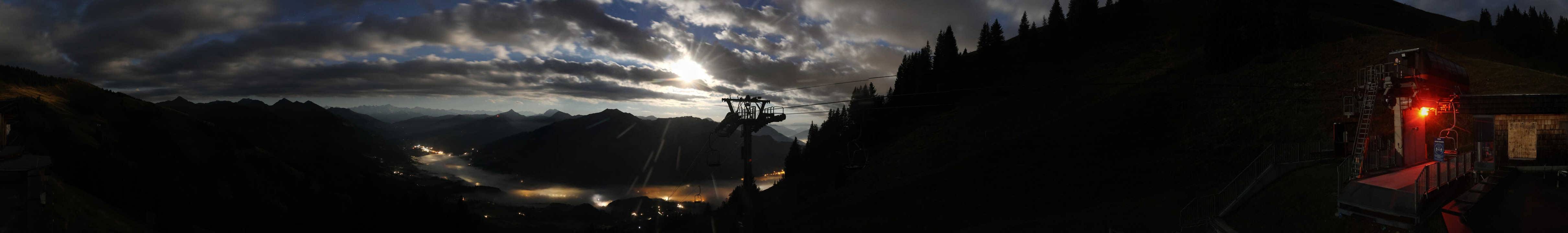 Archiv Foto Webcam Blick von der Bichlalm über Kitzbühel