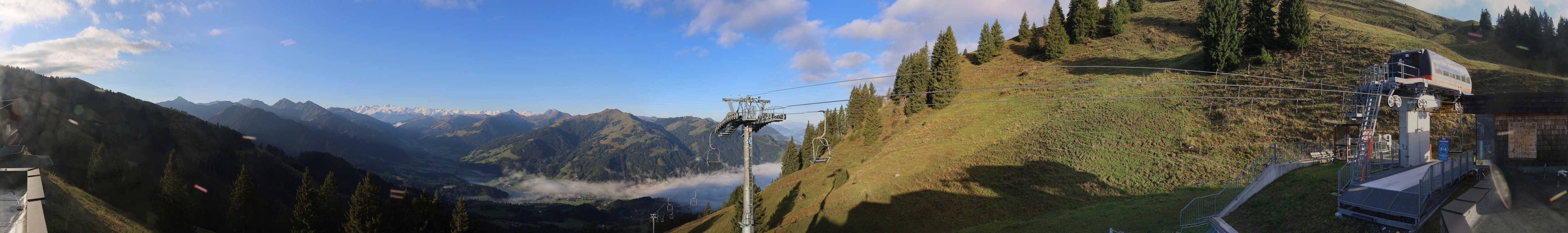 Archiv Foto Webcam Blick von der Bichlalm über Kitzbühel