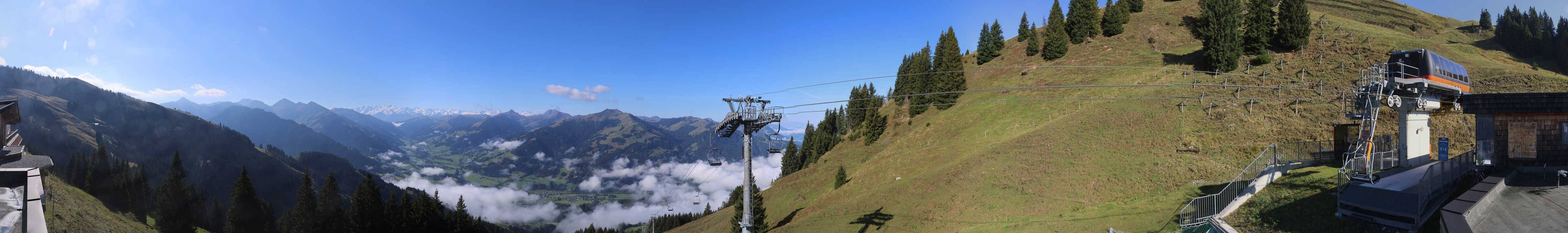 Archiv Foto Webcam Blick von der Bichlalm über Kitzbühel