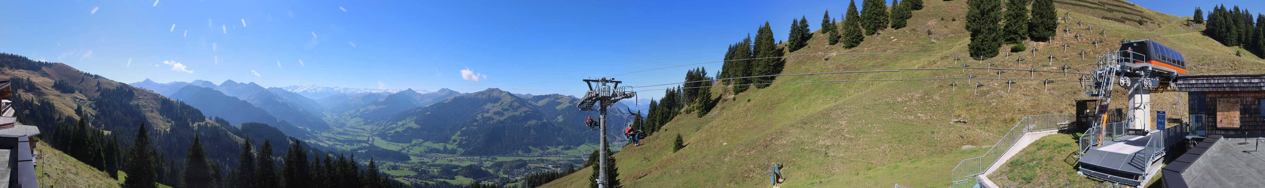 Archiv Foto Webcam Blick von der Bichlalm über Kitzbühel