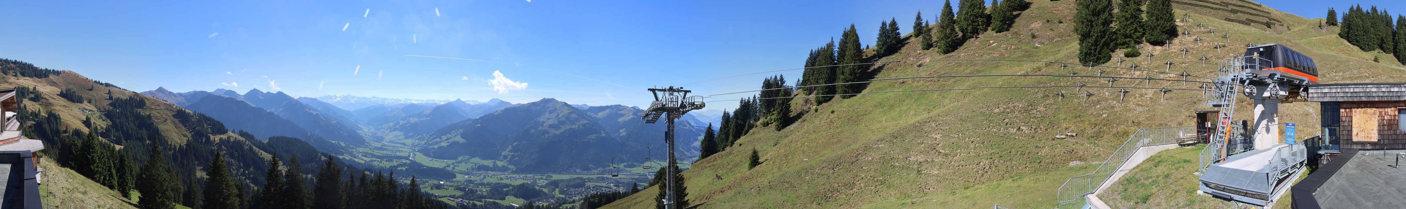 Archiv Foto Webcam Blick von der Bichlalm über Kitzbühel