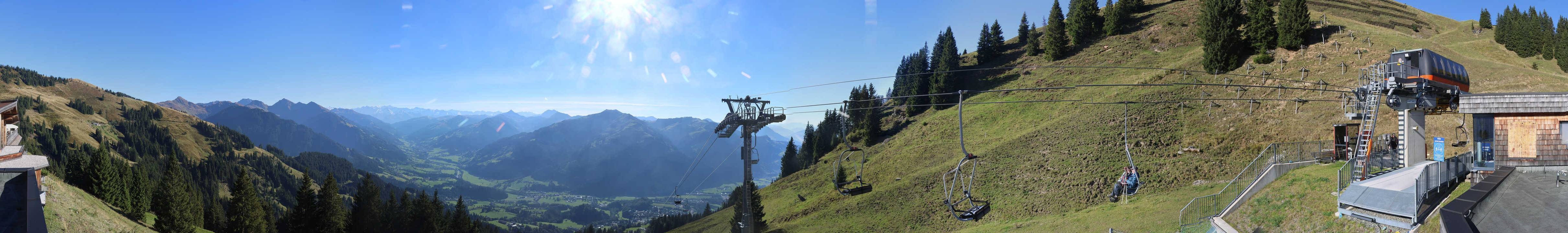Archiv Foto Webcam Blick von der Bichlalm über Kitzbühel