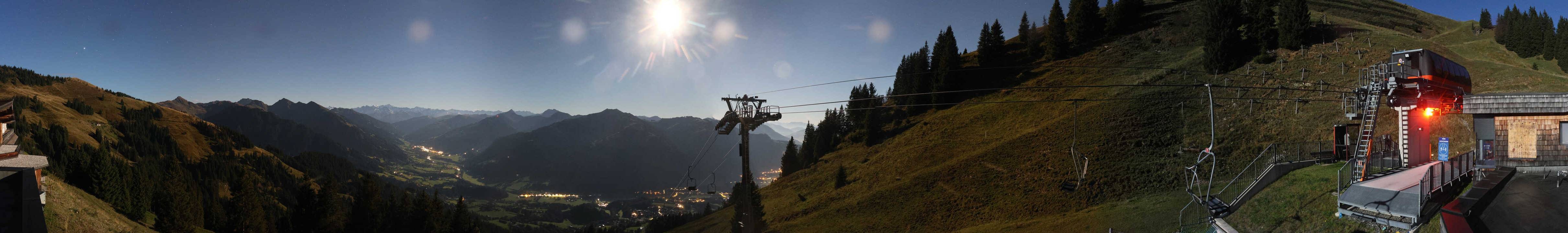 Archiv Foto Webcam Blick von der Bichlalm über Kitzbühel