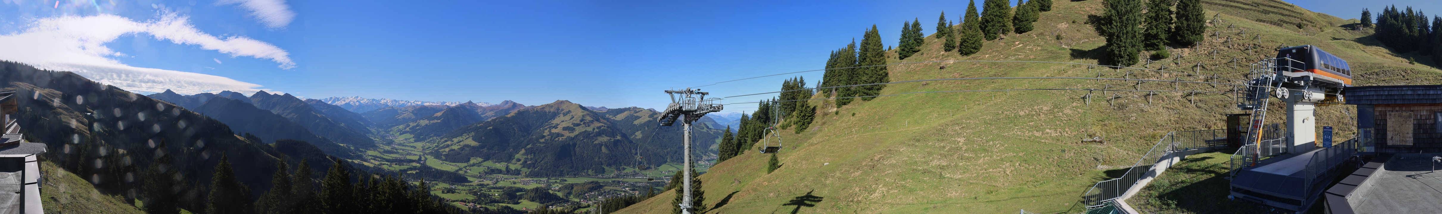 Archiv Foto Webcam Blick von der Bichlalm über Kitzbühel