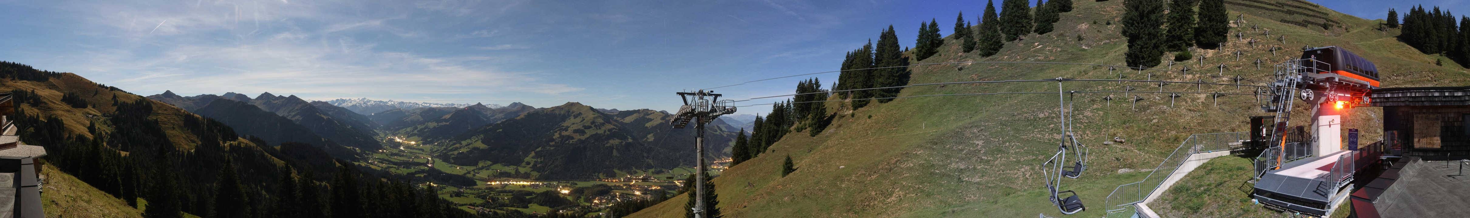 Archiv Foto Webcam Blick von der Bichlalm über Kitzbühel