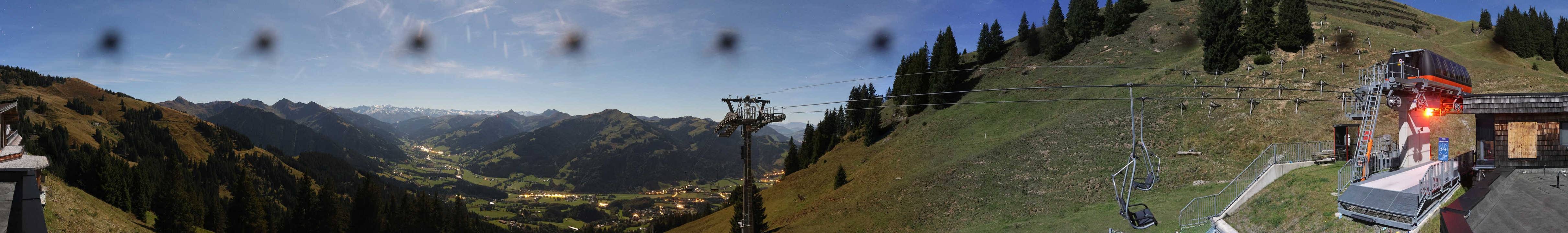 Archiv Foto Webcam Blick von der Bichlalm über Kitzbühel