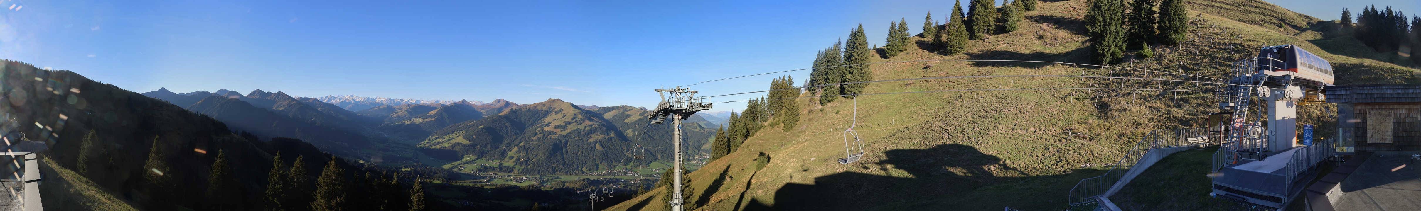 Archiv Foto Webcam Blick von der Bichlalm über Kitzbühel
