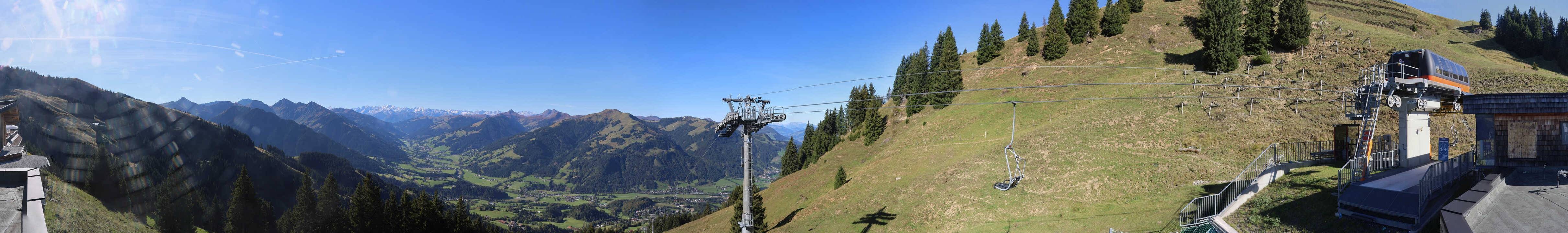 Archiv Foto Webcam Blick von der Bichlalm über Kitzbühel