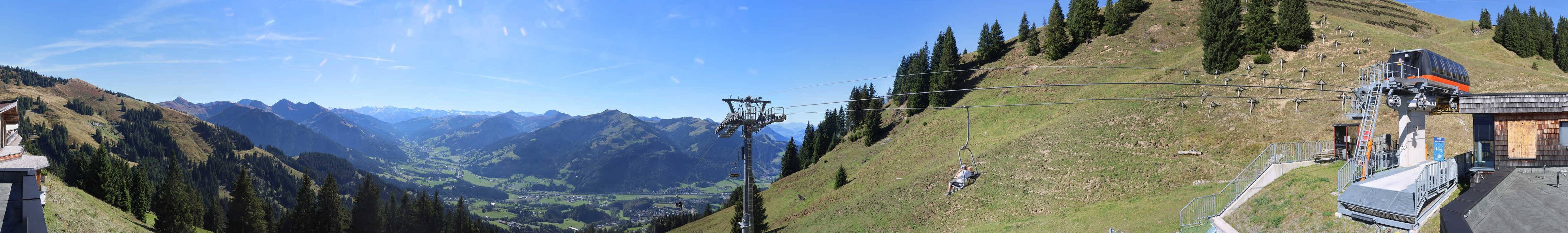 Archiv Foto Webcam Blick von der Bichlalm über Kitzbühel