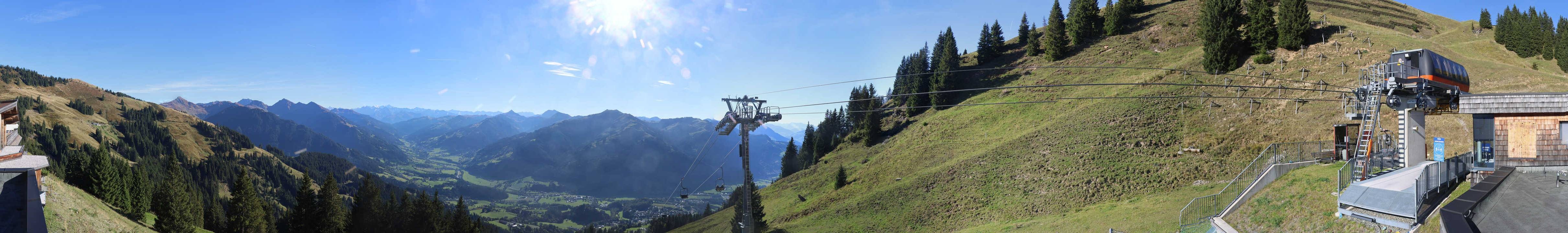 Archiv Foto Webcam Blick von der Bichlalm über Kitzbühel