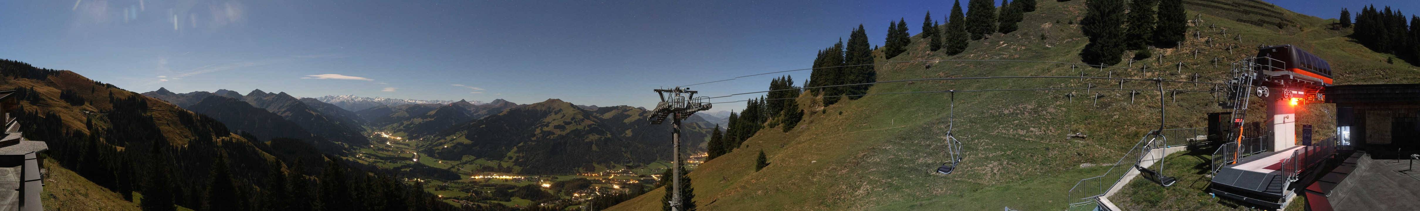 Archiv Foto Webcam Blick von der Bichlalm über Kitzbühel