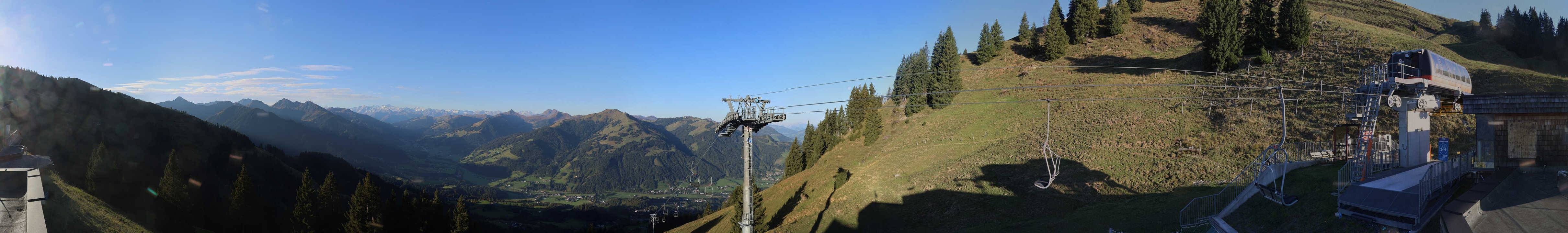 Archiv Foto Webcam Blick von der Bichlalm über Kitzbühel