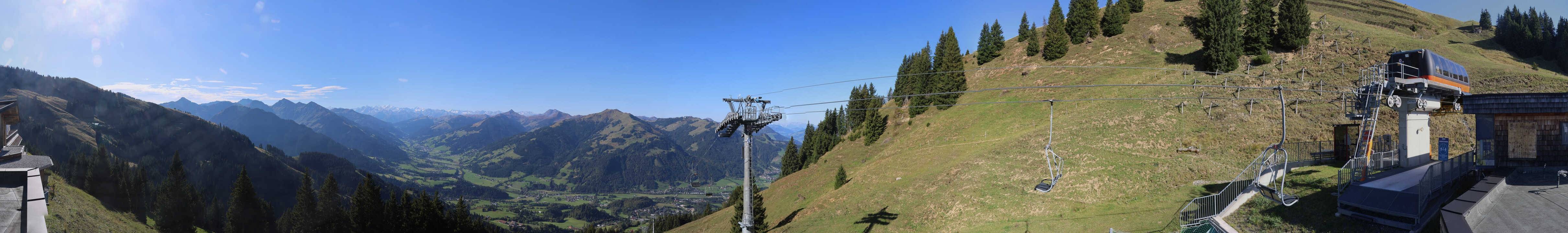 Archiv Foto Webcam Blick von der Bichlalm über Kitzbühel