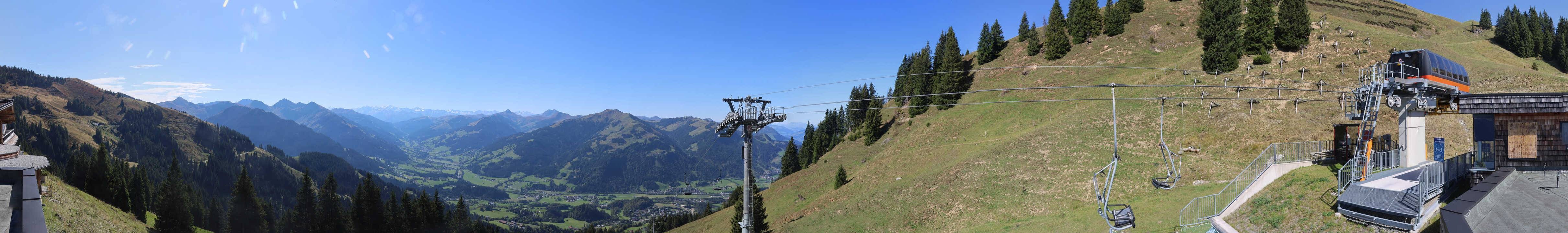 Archiv Foto Webcam Blick von der Bichlalm über Kitzbühel