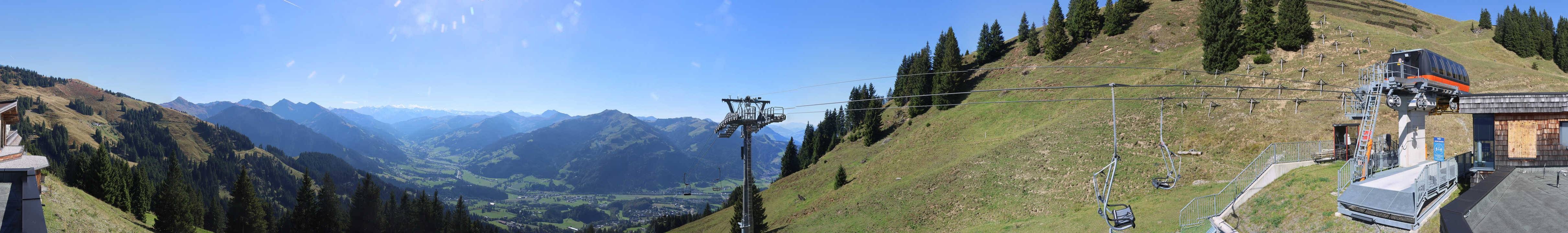 Archiv Foto Webcam Blick von der Bichlalm über Kitzbühel