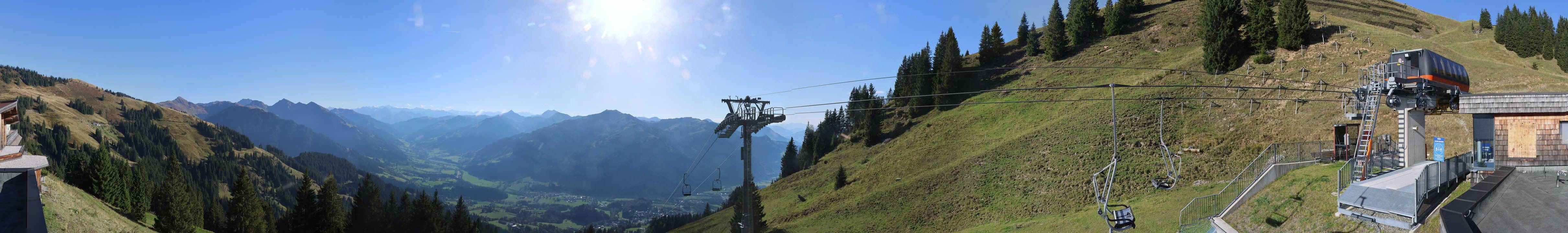 Archiv Foto Webcam Blick von der Bichlalm über Kitzbühel
