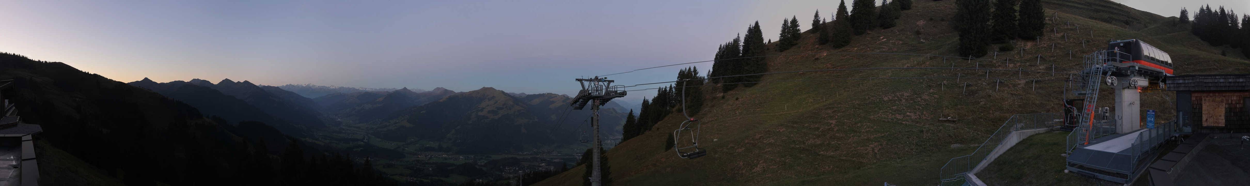 Archiv Foto Webcam Blick von der Bichlalm über Kitzbühel